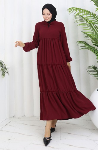 Robe Hijab Bordeaux 4909-01