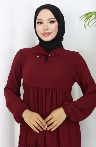 Robe Hijab Bordeaux 4909-01