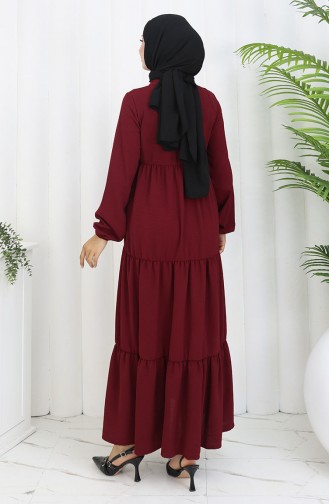Robe Hijab Bordeaux 4909-01
