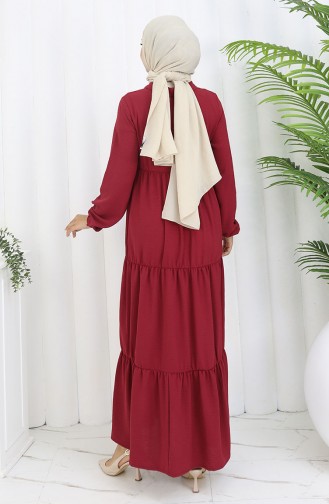 Red Hijab Dress 4909-05