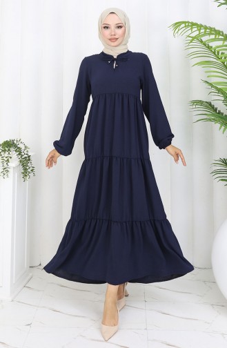 Robe Hijab Bleu Marine 4909-06