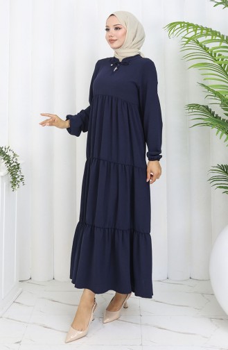 Robe Hijab Bleu Marine 4909-06