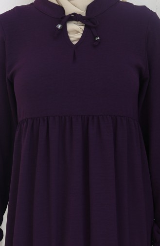 Plum Hijab Dress 4909-07