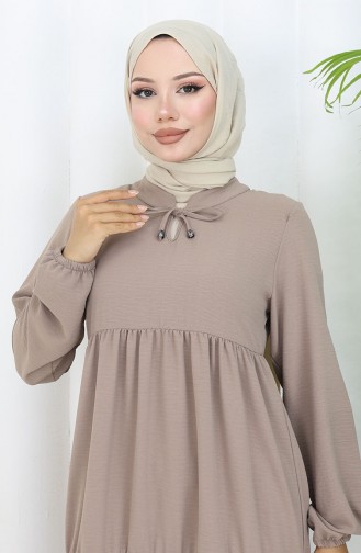Mink Hijab Dress 4909-14