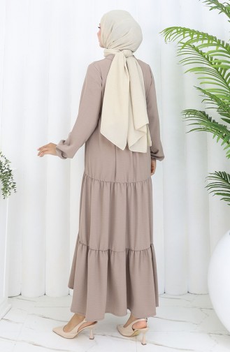 Mink Hijab Dress 4909-14