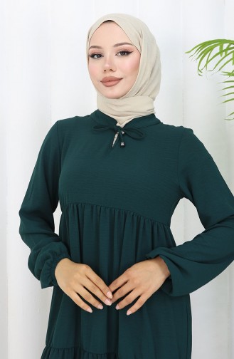 Smaragdgrün Hijab Kleider 4909-16