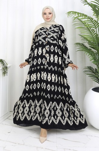 Black Hijab Dress 0107-01