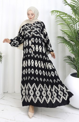 Black Hijab Dress 0107-01