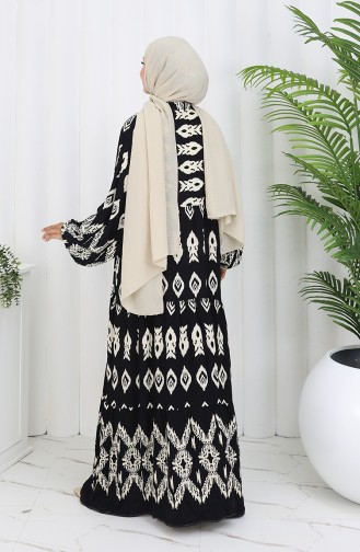 Black Hijab Dress 0107-01