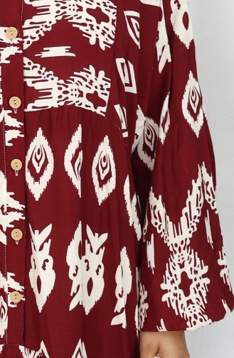 Robe Hijab Bordeaux 0107-04