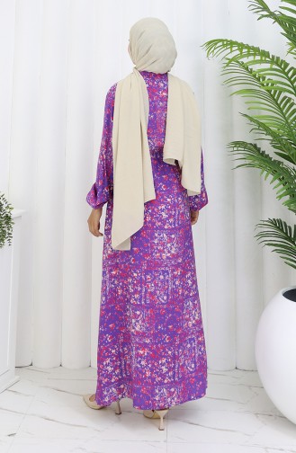Violet Hijab Dress 2084-03