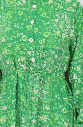 Green Hijab Dress 2084-04