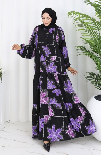 Black Hijab Dress 2085-03