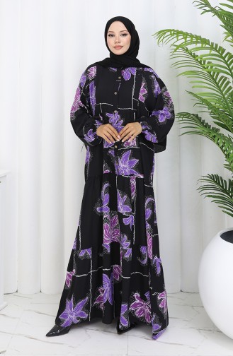 Black Hijab Dress 2085-03