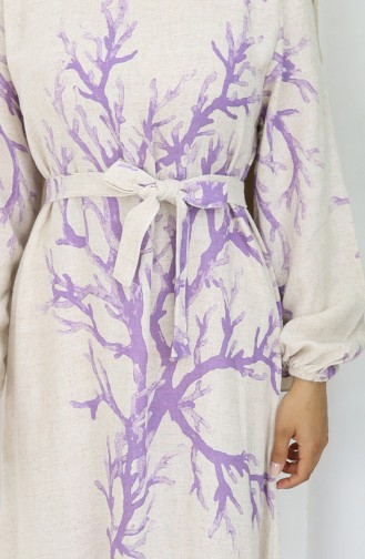 Beige İslamitische Jurk 2087-03