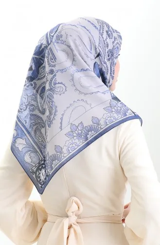 Etnisch Patroon Zachte Sjaal 90200-04 Marineblauw 90200-04