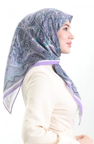 Ethnic Pattern Soft Scarf 90201-01 Lilac 90201-01