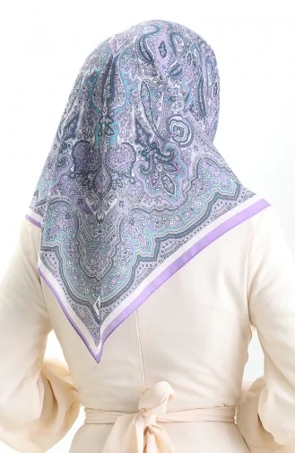 Ethnic Pattern Soft Scarf 90201-01 Lilac 90201-01