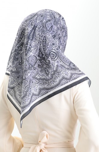 Etnik Desen Soft Eşarp 90201-03 Siyah