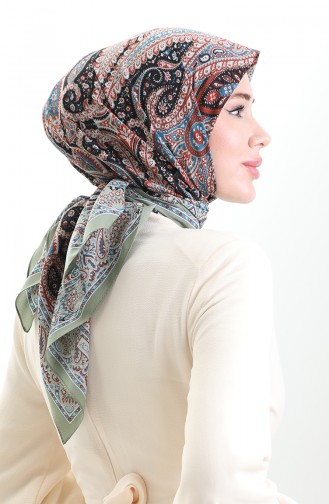 Green Scarf 81093-08