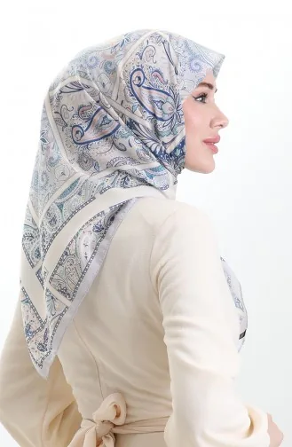 Karaca Desenli Cotton Eşarp 81094-01 Lila Somon