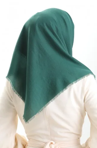 Cotton Jacquard Scarf 90199-01 Emerald Green 90199-01