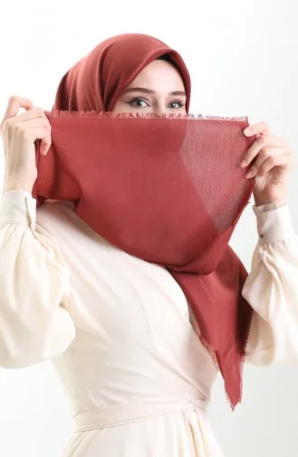 Koton Jakarlı Eşarp 90199-08 Koyu Kiremit