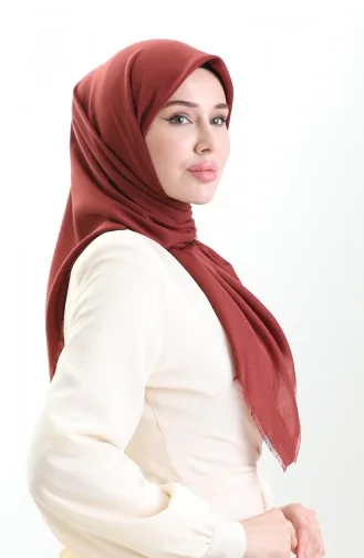 Koton Jakarlı Eşarp 90199-08 Koyu Kiremit