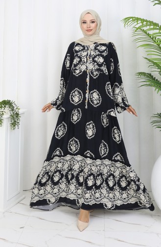 Schwarz Hijab Kleider 0109-01