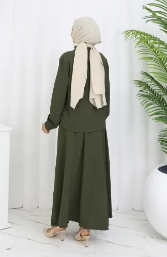 Aerobin Stoff Hemdrock Zweiteiler 2082-02 Khaki 2082-02