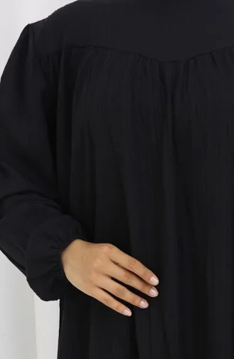 بدلة تونيك وبنطلون من قطعتين 2089-01 أسود 2089-01