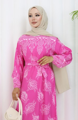 Rosa Hijab Kleider 2092-05