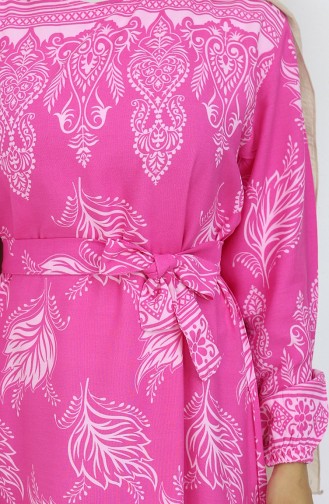 Rosa Hijab Kleider 2092-05