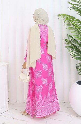 Rosa Hijab Kleider 2092-05