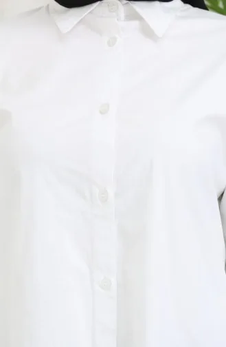 Oversays Gömlek 4250-01 Beyaz