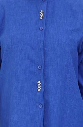 Gesteinsbesetztes Tunika-Hosen-Zweiteiler-Set 2090-03 Saks 2090-03