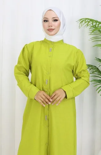 Taşlı Tunik Pantolon İkili Takım 2090-04 Yağ Yeşili