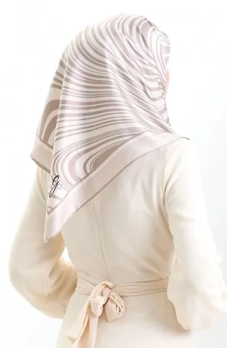 Dijital Rayon Eşarp 70301-11 Bej vizon
