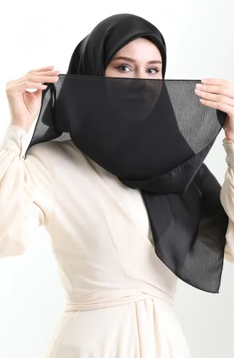 وشاح شيفون جان جان 70311-01 أسود 70311-01