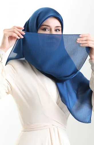 Jan Jan Chiffon Scarf 70311-07 Midnight Blue 70311-07