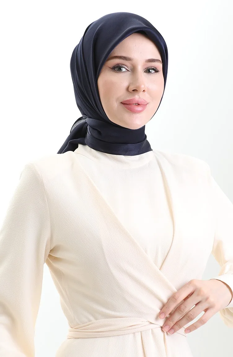 وشاح شيفون جان جان 70311-26 أزرق داكن 70311-26