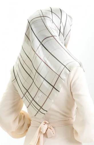 Écharpe Jan Jan à Motifs 70315-03 Kaki Marron 70315-03