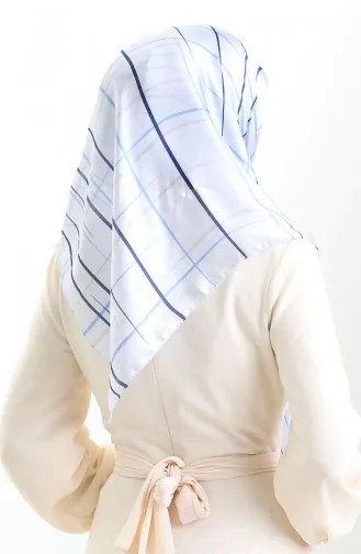 Patterned Jan Jan Scarf 70315-10 Blue Navy Blue 70315-10