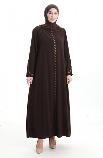 Abayas Couleur Brun 5053-08