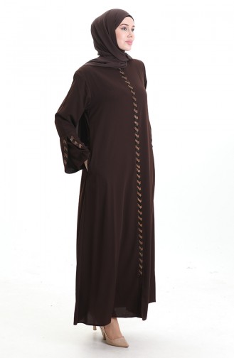 Abayas Couleur Brun 5053-08