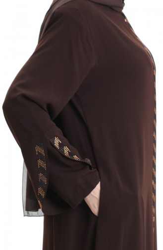 Abayas Couleur Brun 5053-08