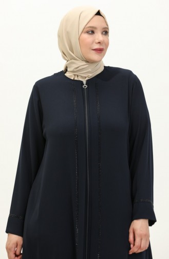 Navy Blue Abaya 4005X-07