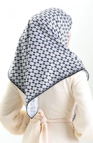 وشاح رايون رقمي 70307-01 أسود 70307-01