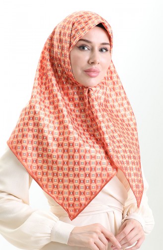 Dijital Rayon Eşarp 70307-04 Bakır