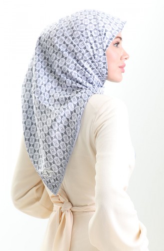 Dijital Rayon Eşarp 70307-08 Gri
